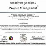 DEVELOP-Sample Certificate AAPM American Academy of Project Management