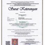 DEVELOP.CO.ID-Sample Certificate SIO Kemnaker ( Kementerian Ketenagakerjaan Republik Indonesia)